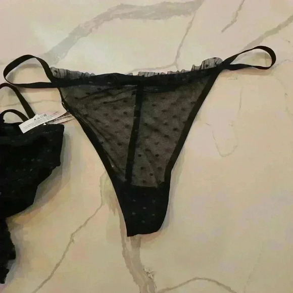 NWT Adore Me Chemise Pantie Set Lingerie Sheer Black Size 3X Womens - Picture 5 of 9